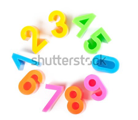 Bright numbers Stock photo © AGorohov