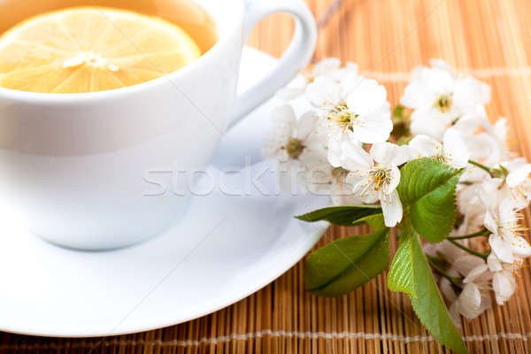 Tea with flower Stock photo © AGorohov