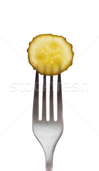 Pickle on a fork Stock photo © AGorohov