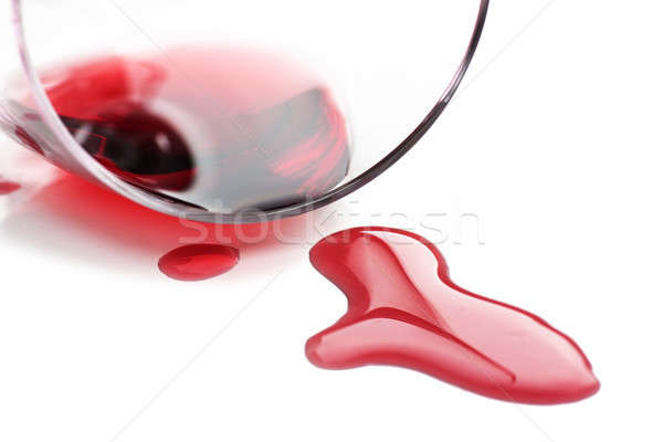 Red wine spilled from glass  Stock photo © AGorohov