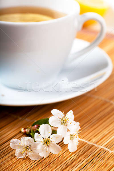 Tea with flower Stock photo © AGorohov