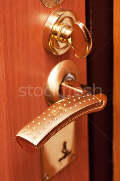 Kapı işlemek güvenli kilitlemek yeni daire Stok fotoğraf © AGorohov