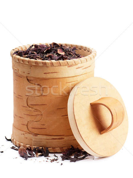 Berk schors vak Rood thee binnenkant Stockfoto © AGorohov
