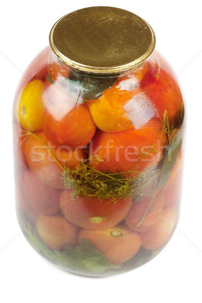 Jar of tomatoes Stock photo © AGorohov