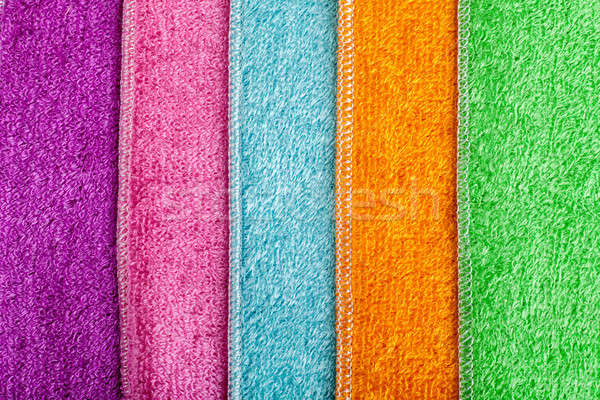 Limpieza trapo primer plano vista colorido Foto stock © AGorohov