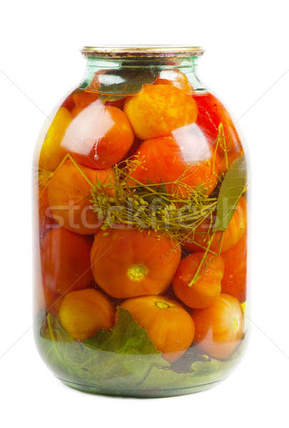 Jar of tomatoes Stock photo © AGorohov