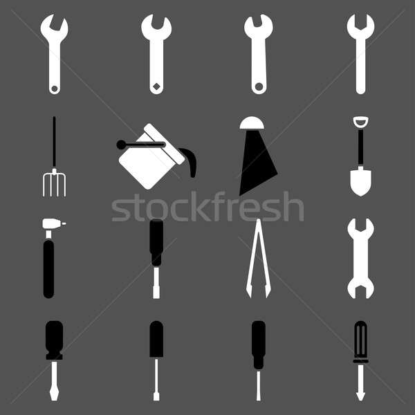 Instruments and tools icon set Stock photo © ahasoft