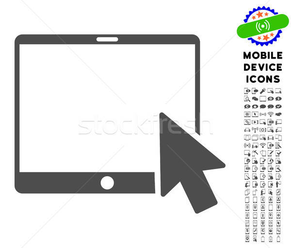 Tablet arrow icona digitale set Foto d'archivio © ahasoft