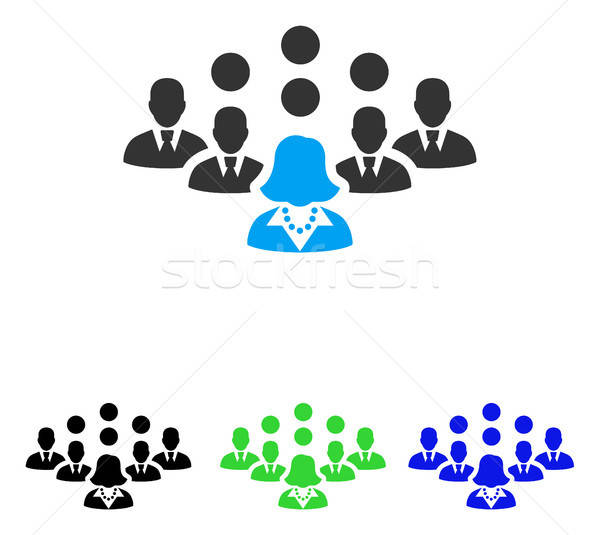 Stock photo: Staff Team Flat Icon