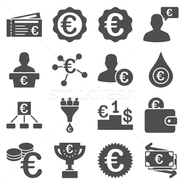 Euro Banking Business Service Werkzeuge Symbole Stock foto © ahasoft