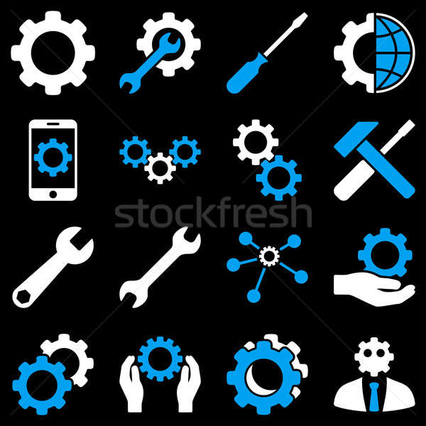 Stockfoto: Opties · dienst · tools · stijl · symbolen