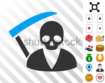 Deadly Manager Icon with Agriculture Set Stock photo © ahasoft