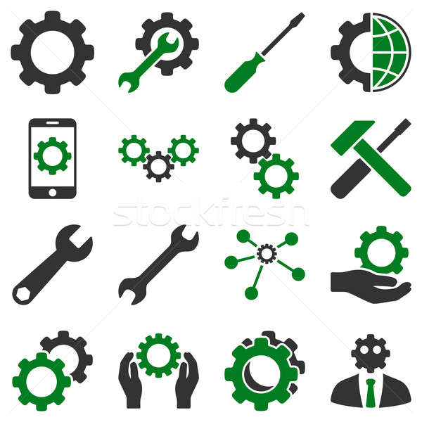 Stock photo: Options and service tools icon set