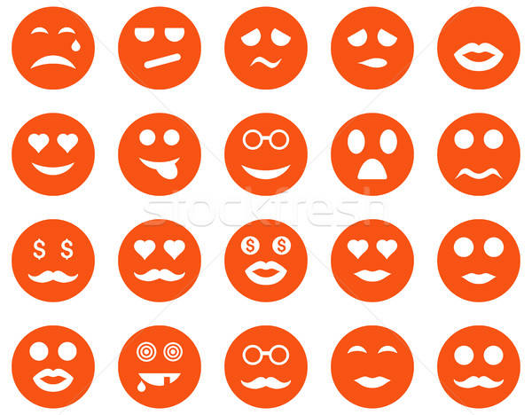 Smile and emotion icons Stock photo © ahasoft