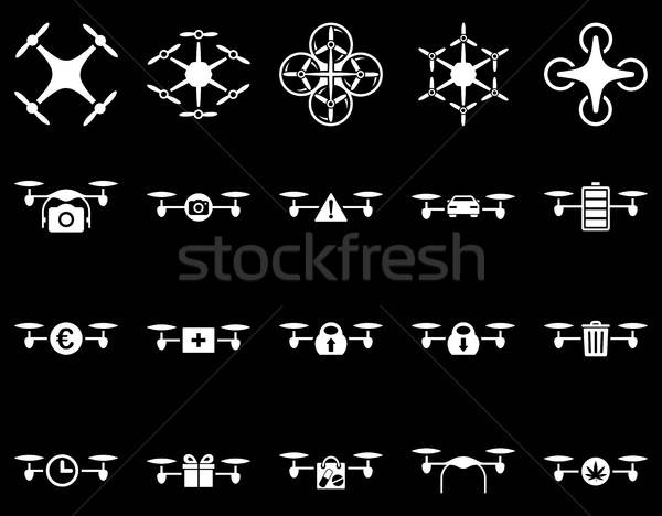 Air drone and quadcopter tool icons Stock photo © ahasoft