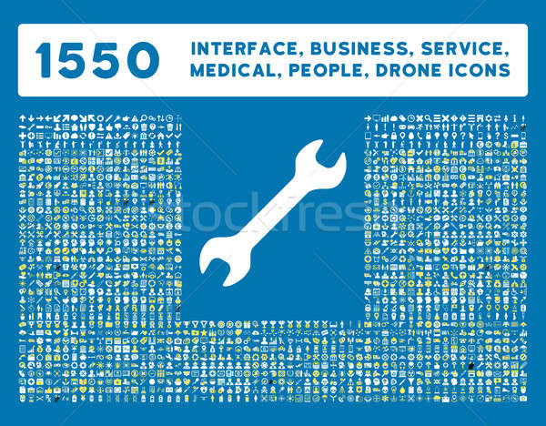 Interface, Business, Tools, People, Medical, Awards Glyph Icons Stock photo © ahasoft