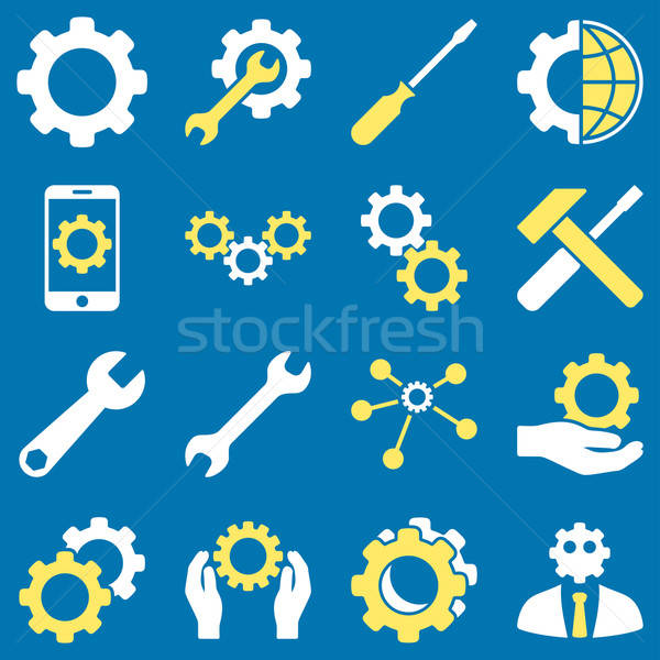 Options and service tools icon set Stock photo © ahasoft