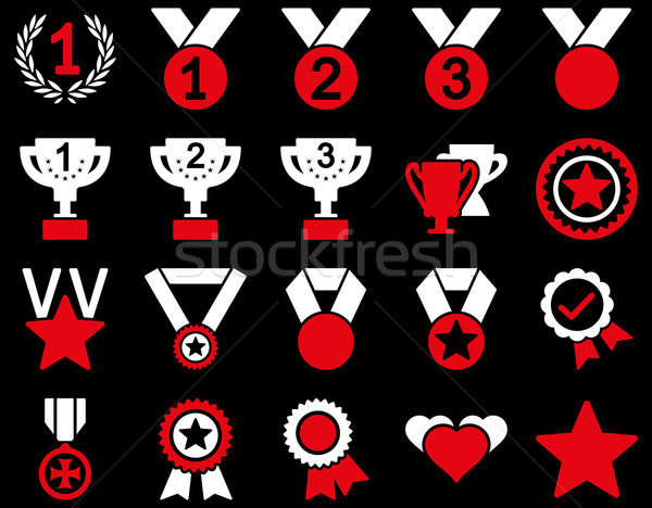 Competition & Success Bicolor Icons Stock photo © ahasoft