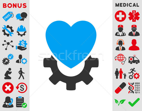 Mechanical Heart Icon Stock photo © ahasoft