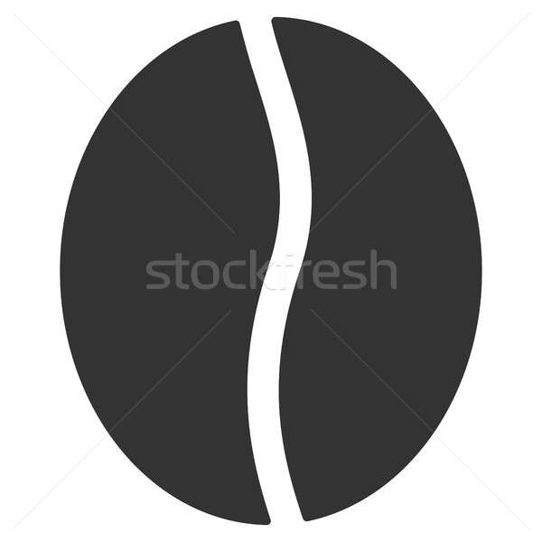 Kávébab ikon stílus grafikus szürke szimbólum Stock fotó © ahasoft