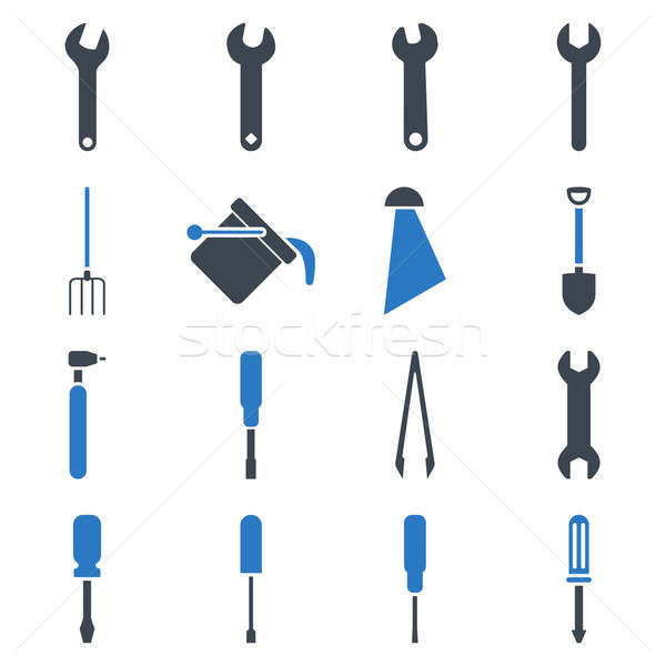 Instruments and tools icon set Stock photo © ahasoft