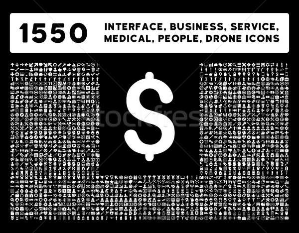 Interface, Business, Tools, People, Medical, Awards Glyph Icons Stock photo © ahasoft