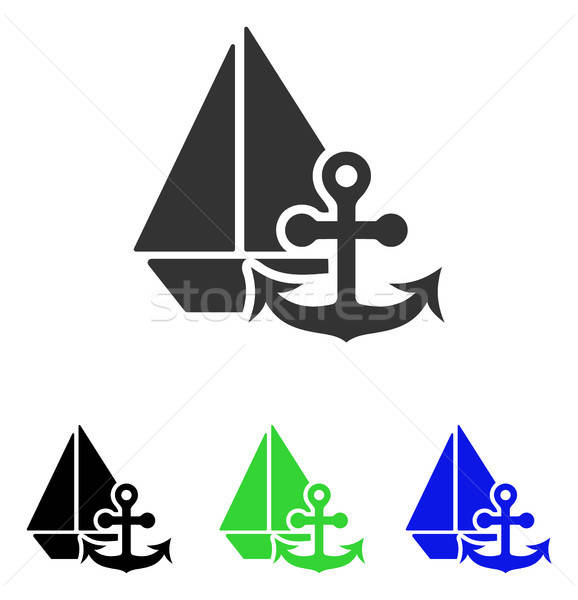 Morskich wektora ikona ilustracja stylu ikonowy Zdjęcia stock © ahasoft