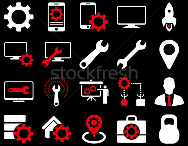 Settings and Tools Icons Stock photo © ahasoft