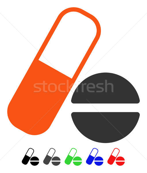 Medication Flat Icon Stock photo © ahasoft