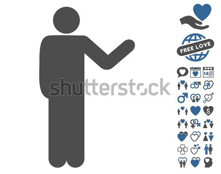Bankier show icon toepassing web design man Stockfoto © ahasoft