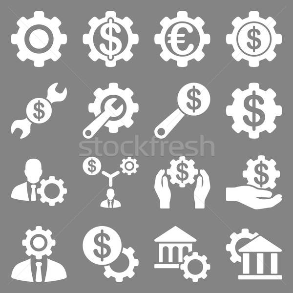 Stock photo: Financial tools and options icon set