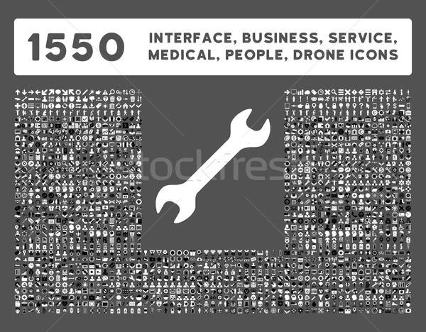 Schnittstelle Business Werkzeuge Menschen medizinischen Auszeichnungen Stock foto © ahasoft