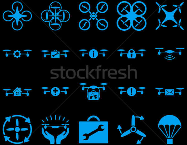 Air drone and quadcopter tool icons Stock photo © ahasoft