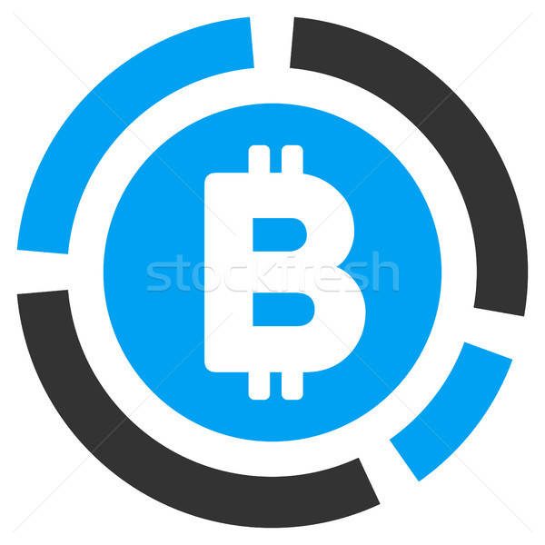 Bitcoin diyagram ikon vektör uygulama web tasarım Stok fotoğraf © ahasoft