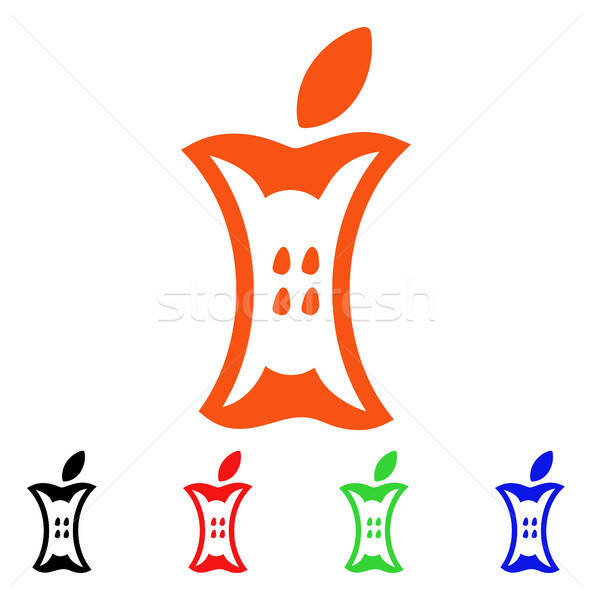 Apple Stump Vector Icon Stock photo © ahasoft