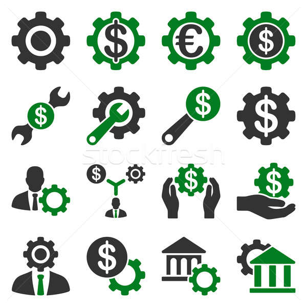 Financial tools and options icon set Stock photo © ahasoft