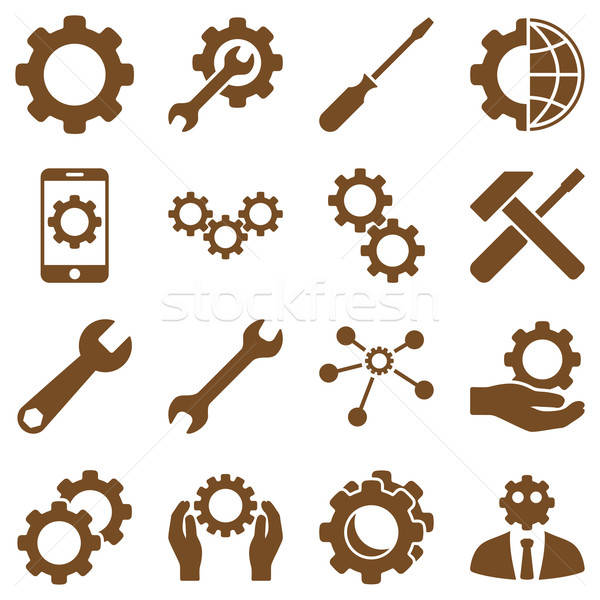 Stock photo: Options and service tools icon set