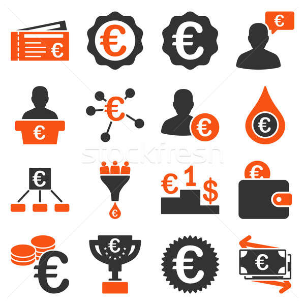 Stock foto: Euro · Banking · Business · Service · Werkzeuge · Symbole