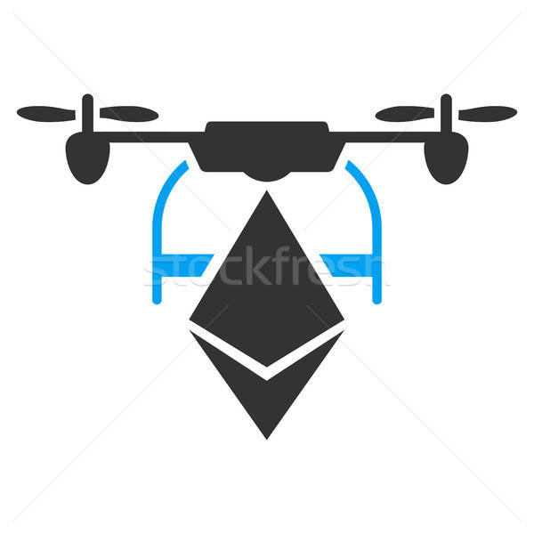 Ethereum Drone Flat Icon Stock photo © ahasoft