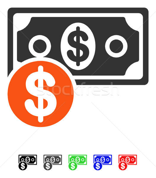 Stock photo: Cash Flat Icon