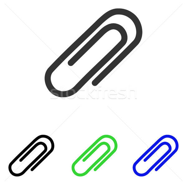Paperclip Flat Vector Icon Stock photo © ahasoft