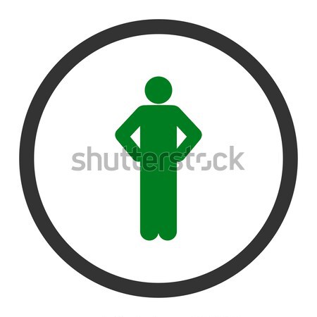 Stock photo: Male Impotence Flat Vector Icon