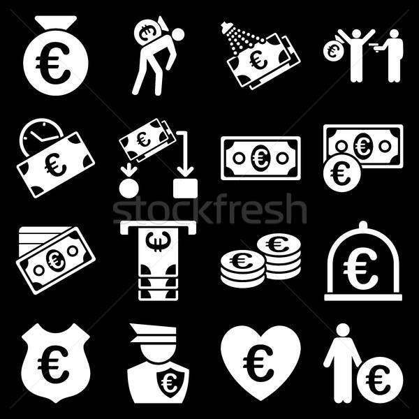 Сток-фото: евро · банковской · бизнеса · службе · инструменты · иконки