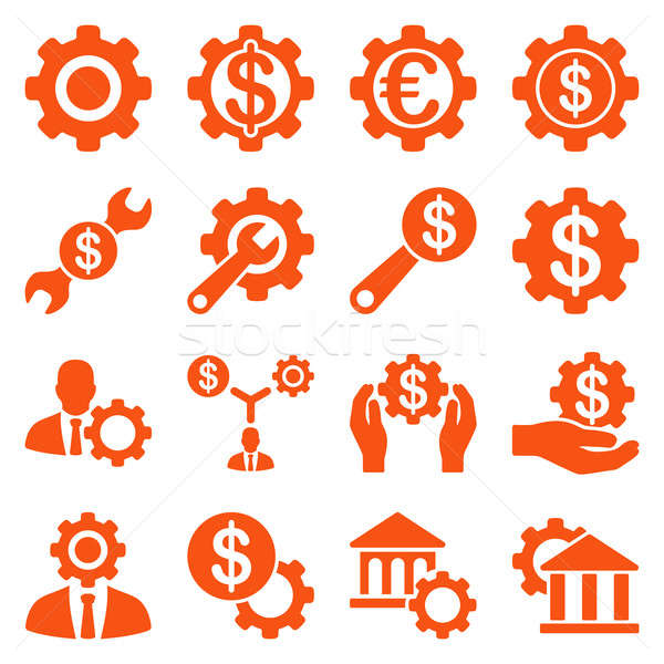 Financieros herramientas opciones estilo símbolos Foto stock © ahasoft