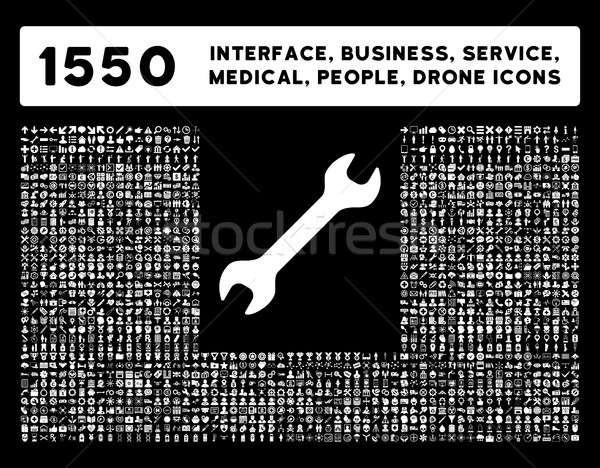 Interface, Business, Tools, People, Medical, Awards Glyph Icons Stock photo © ahasoft