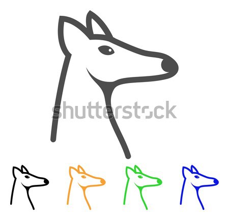 Fox Head Raster Icon Stock photo © ahasoft