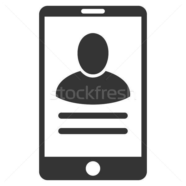 Mobile User Properties Flat Raster Icon Stock photo © ahasoft