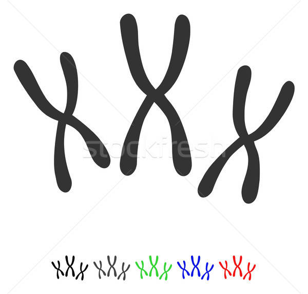 Chromosomes Flat Icon Stock photo © ahasoft