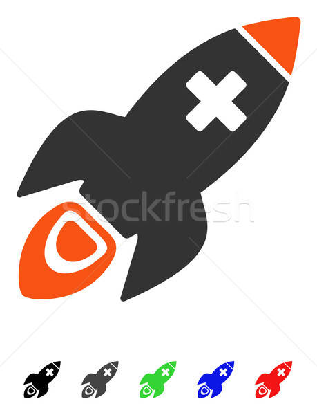 Medical Rocket Flat Icon Stock photo © ahasoft