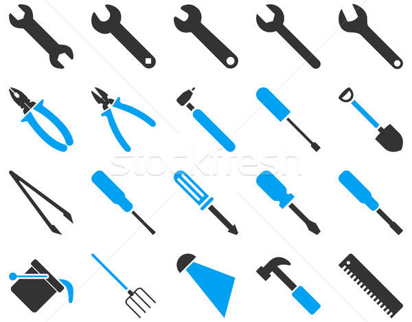 Equipment and Tools Icons Stock photo © ahasoft